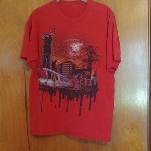 Red drummer t-shirt